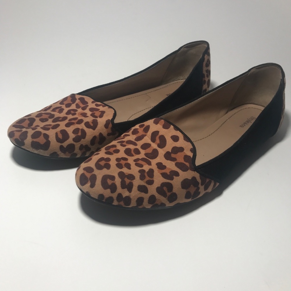 Leopard Faux Suede Loafer